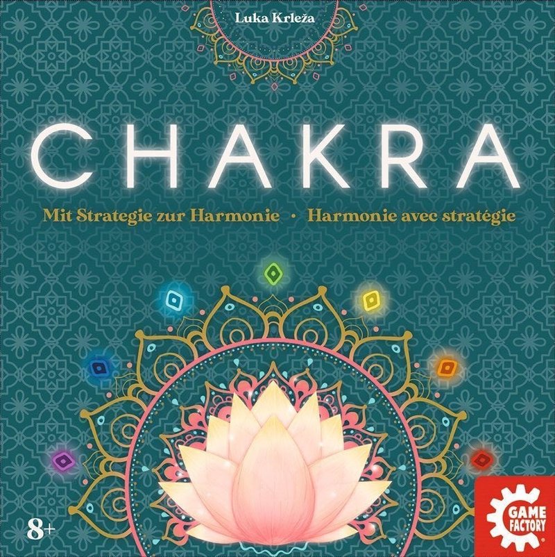 Chakra: siete canales verticales en tu tablero personal, gemas que caen por gravedad al moverlas y el abstracto de flujo de energía donde reordenar lo que tienes cuesta más que añadir lo nuevo