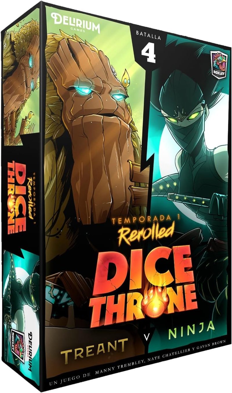 Dice Throne: Treant vs Ninja — el árbol antiguo que absorbe daño y se regenera contra el asesino que actúa fuera de turno