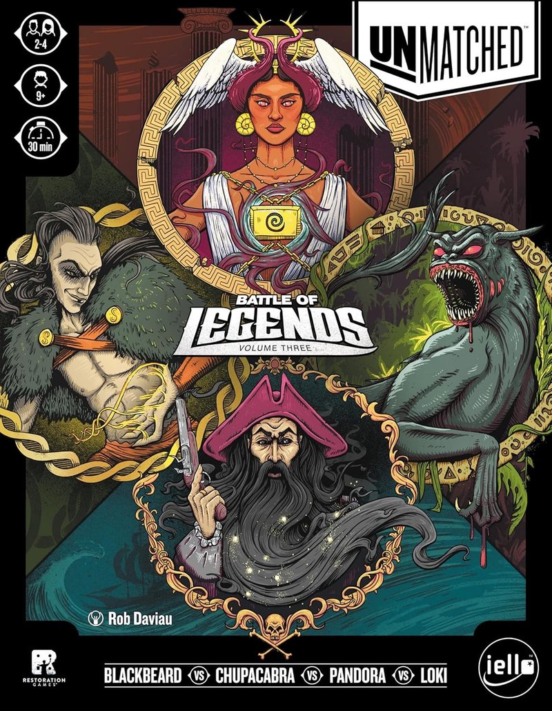 Unmatched: Battle of Legends Vol. 3 — Galileo, Ragnar, Blancanieves y la Esfinge en la tercera entrega que completa la trilogía