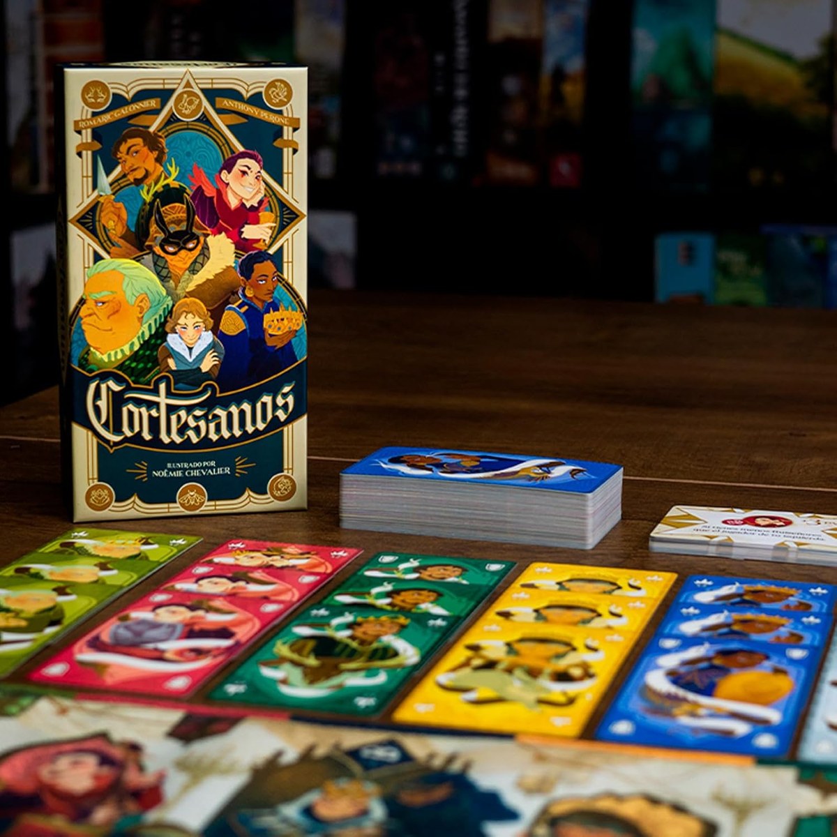 Cortesanos: tres cartas por turno, tres destinos obligatorios y el sistema de puntuación más diabólico de los fillers de 2025