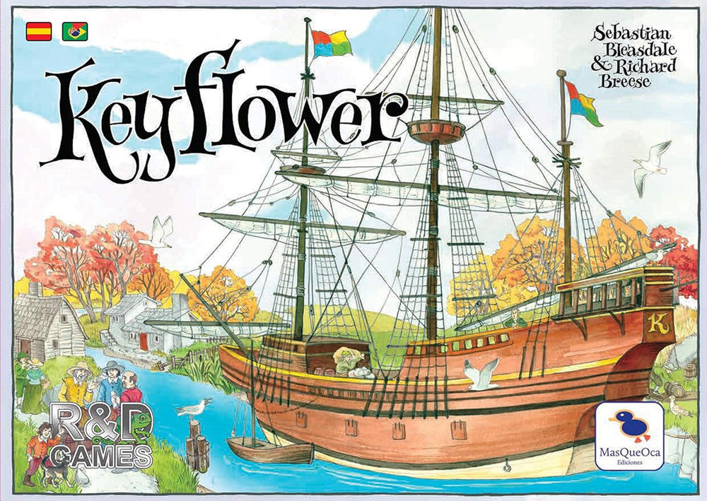 Keyflower: la misma ficha es moneda, trabajador y llave de bloqueo y eso lo cambia todo