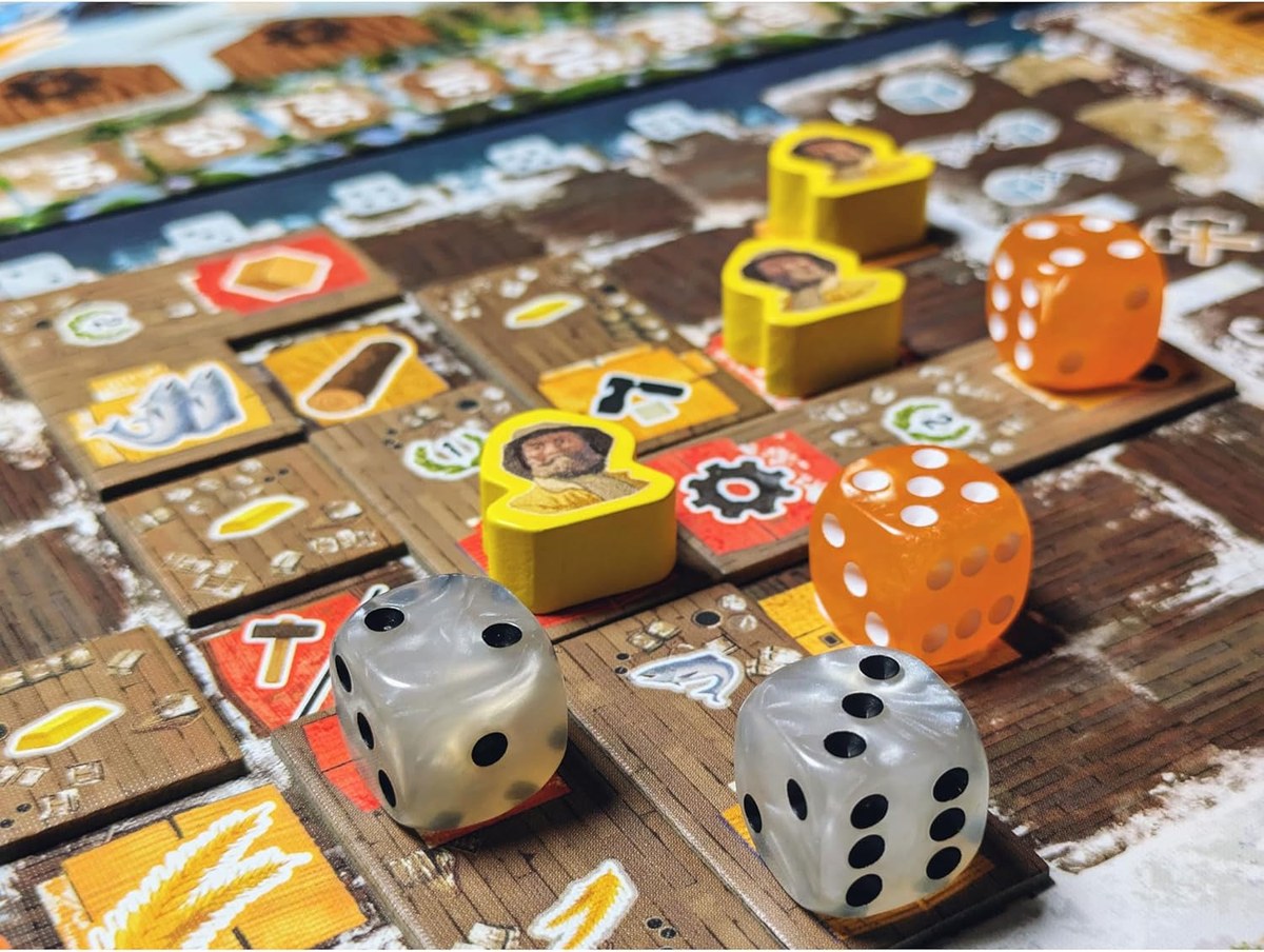 Saltfjord: cada dado que coges activa toda su fila o columna, y esa decisión es el juego entero